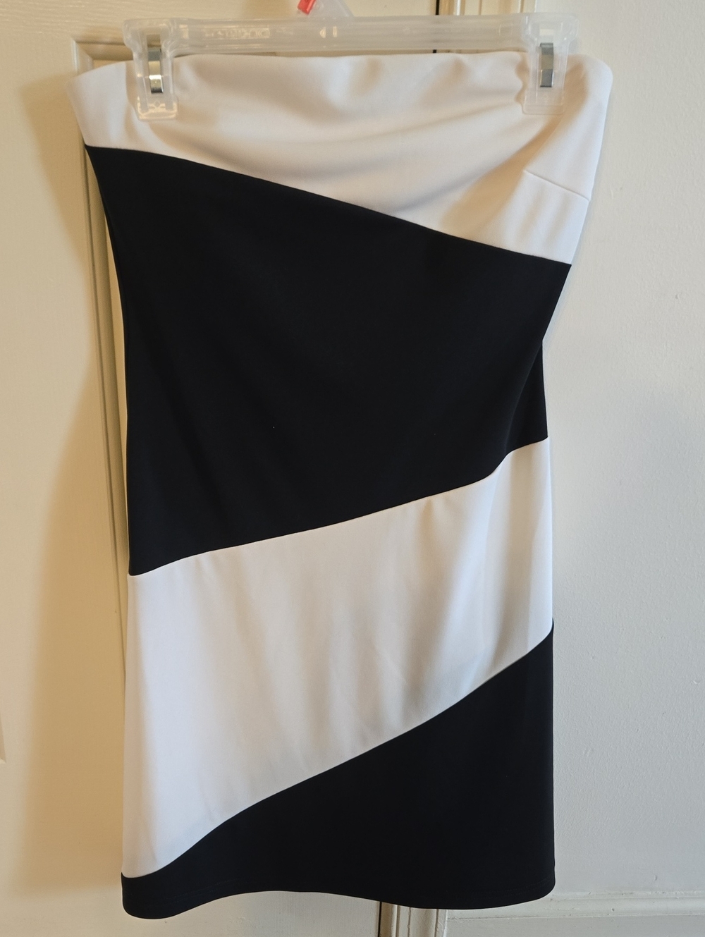 Express Black and White Two-Tone Dress
